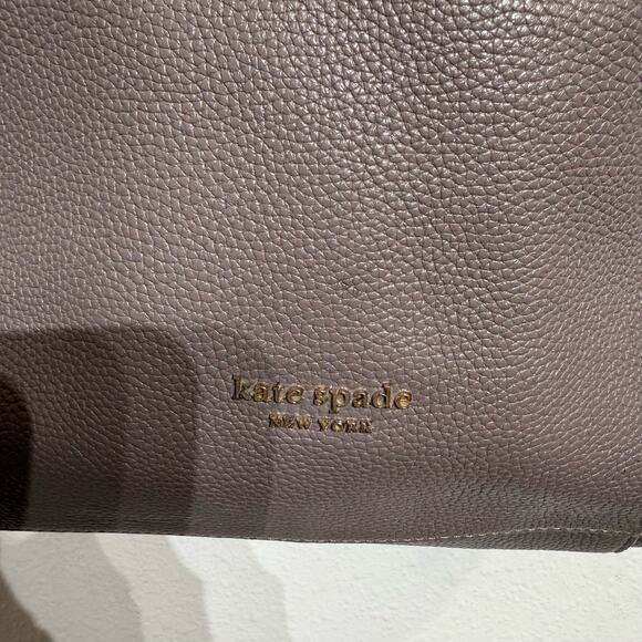 Kate Spade Taupe Pebble Leather Shoulder Bag - Picture 5 of 16
